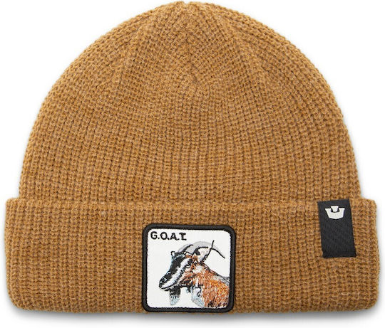 Unisex Beanie Strickmütze in Gelber Farbe
