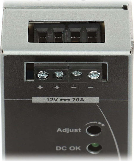 Delta DIN Rail Power Supply with 12V Output and 240W Power 20A