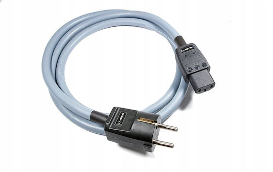 Melodika Mdp10g Power Cord Grounding 3x2 5mm2 Schuko-IEC C13 Gunmetal 1m