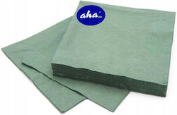 Aha Napkin 3-Ply Green 33x33cm pcs