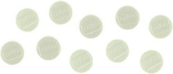 Μαγνήτες Nobo 32mm Λευκοί Συσκευασία 10
