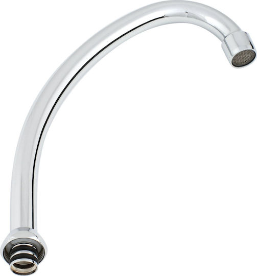 Hydroland Wylewka F-117 J-Type Faucet Spout 3/4" 170mm Chrome Integrated Aerator Hydroland Wylewka F-117 J-Type Faucet Spout 3/4" 170mm Chrome Integrated Aerator