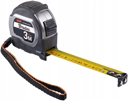 Bradas Maßband Mit Automatischem Aufrollen Und Magnet 3m