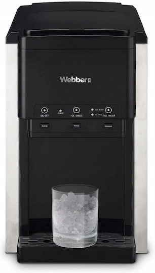 Webber Ice Crusher Machine with Daily Ice Making Capacity 20kg and Storage 1.6kg