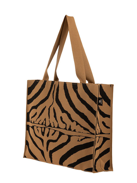 Modissimo Fabric Brown Beach Bag
