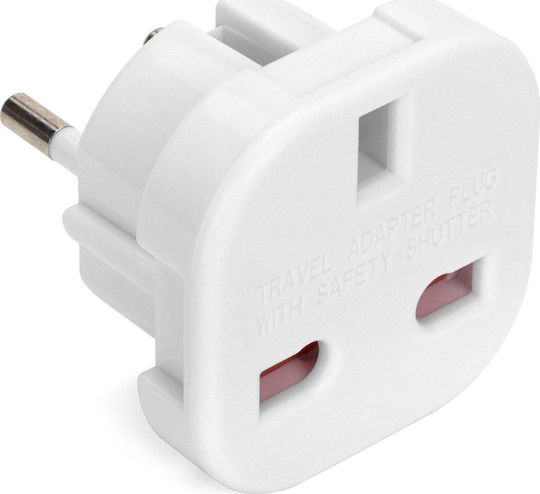 Montis Ac Polnisches Stecker Britische Steckdose Adapter Weiß