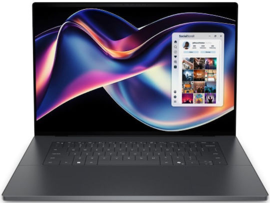 Dell XPS 16 16" OLED Ecran Tactil 120Hz (Ultra X9-388H/64GB/2TB SSD/W11 Pro) (Tastatură Engleză Internațională)