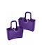 Koziol Set of 2 Boxes for Tea Sugar with Lid and Stand Plastic Purple 6.2x3x6.6cm 2 Pieces