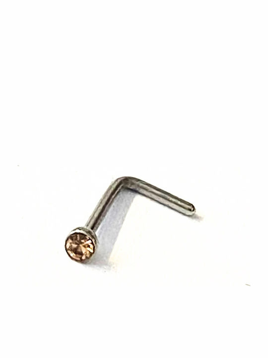 Amalfi Accessories Piercing pentru nas din oțel maro