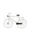 InTheBox Decorațiune de Perete Tandem Neagră din Metal 65x1x43cm 4 Bucăți
