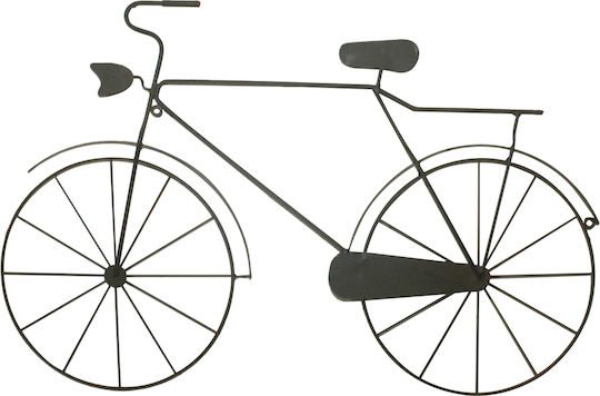 InTheBox Decorațiune de Perete Tandem Neagră din Metal 65x1x43cm 4 Bucăți