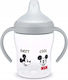 Nuk Plastic Baby Bottle Anti-colic with Silicone Teat for 6+ Months Grey 150ml