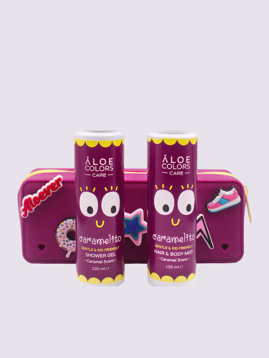 Aloe Colors Caramelito Σετ Περιποίησης για Καθαρισμό Σώματος 4τμχ