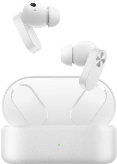 OnePlus Buds Ace Căști Bluetooth Handsfree cu Rezistență la Transpirație și Husă de Încărcare Albe