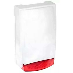 Commax Sirenă de Alarmă cu Baterie pentru Exterior 115dB 12V cu Lumină Albă 15.5x25cm