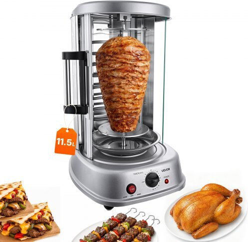 Vevor LPG Doner Kebab Machine LSKRJ20LDRSXOZO8U002V2 with Rotisserie for 4.5kg