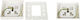 Atlo Push Button Switch In Silver Colour