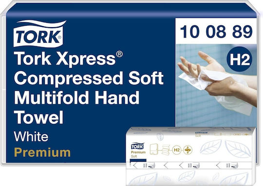 Tork Xpress Χειροπετσέτες 2 Φύλλων Λευκές 12 x 225τμχ 18374