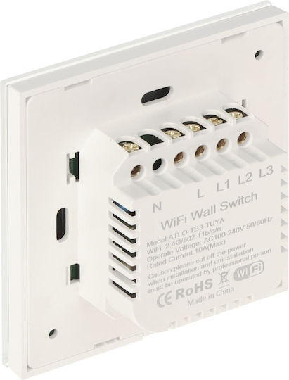 Genway Интелигентен превключвател Wi-Fi 10A (с неутрален)