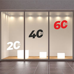 Стикери за Отстъпки % Off 90x60см