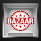 Schaufenster- und Wandsticker Ermäßigungen Bazaar 100x77cm Weiß Rot