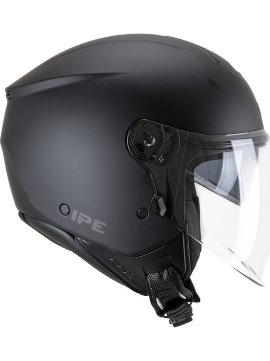 CGM 126A IPE Black Matt Κράνος Μηχανής Jet ECE 22.06 1200gr με Sunvisor