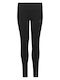 Kinderleggings Sport Lang Schwarz