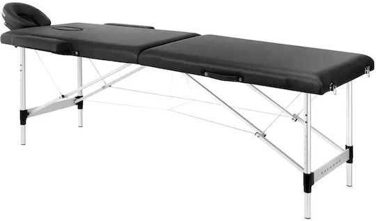 Activeshop Баланс Легло Физиотерапия Сгъваем Черен от Алуминиева Рамка 186x60см