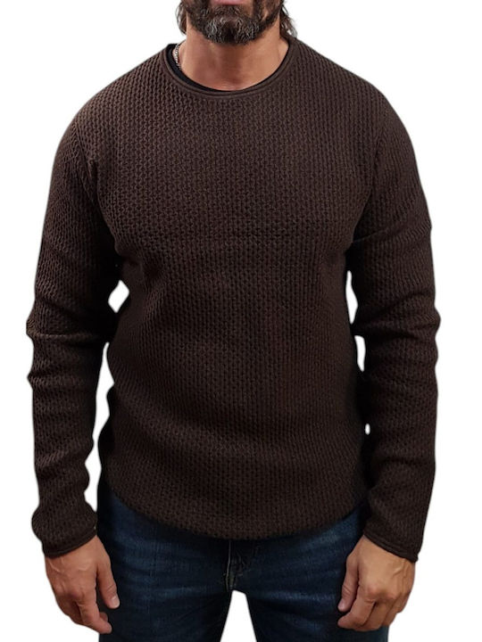 Jack & Jones Crew Neck Crew Neck Πουλόβερ Choco...