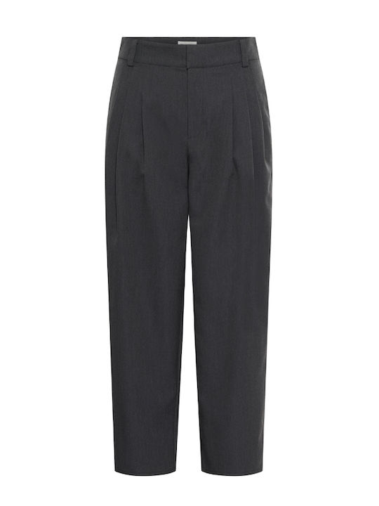 Women's High Rise Pantaloons in Loose Fit Grey