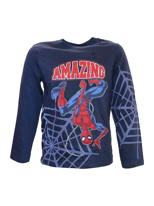 Kids Long-Sleeved Blouse Dark Blue