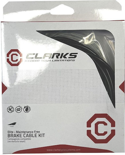 Clarks Σετ Ντίζας Εξωτερικού Περιβλήματος Φρένου Γαλβανισμένο Προλιπασμένο Δρόμου