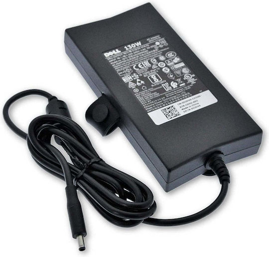 Dell Ac Adapter Зарядно Устройство За Лаптоп 130W 19.5V Със Свалящ Се Кабел За Захранване И С Комплект От Щепсели