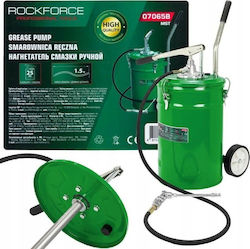 Rockforce Handbetriebene Fettpresse 25kg Professionelles Schmierwerkzeug