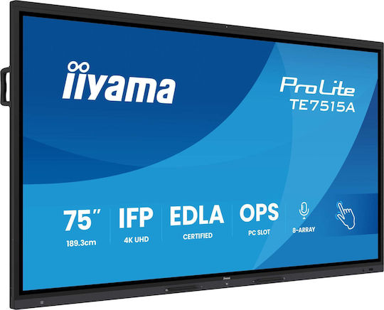 Iiyama TE7515A-B2AG Digitale Anzeigetafel 75 Zoll LED 4K UHD
