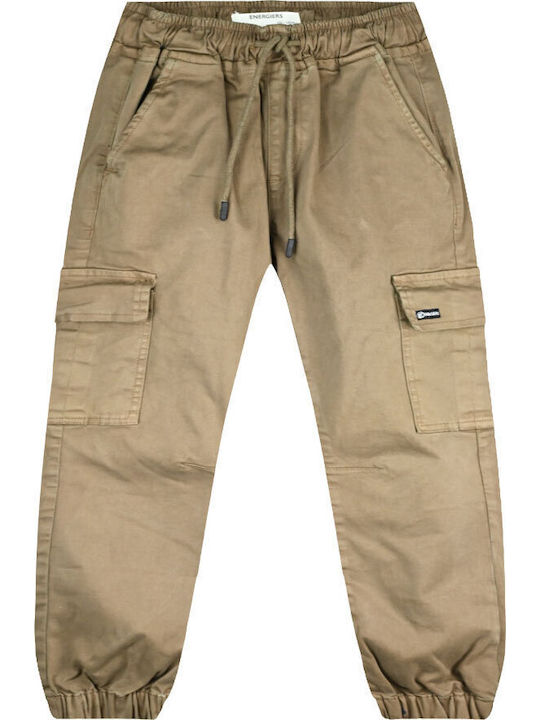 Energiers Pantalon Pentru Copii Cargo Maro Cioc...