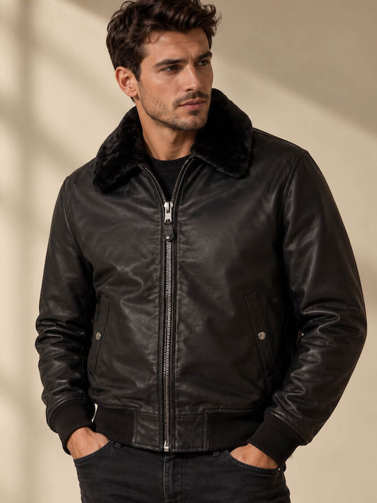 N.y.c Leather Jacket Black