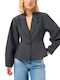 My Essential Wardrobe Long Women's Blazer Grey