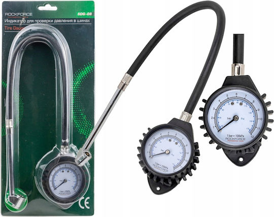Rockforce Tire Pressure Gauge 0-12 Bar Cars Trucks