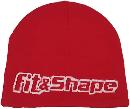 Unisex Beanie Strickmütze in Roter Farbe
