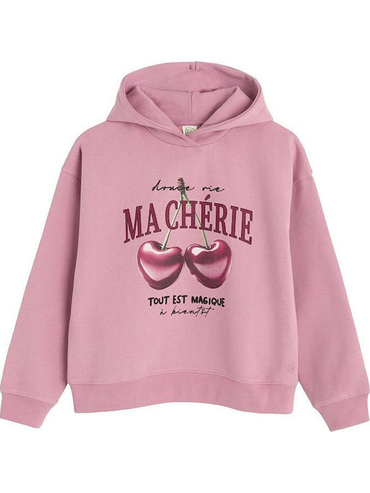 Kinder-Sweatshirt mit Rosa Kapuze
