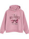 Kinder-Sweatshirt mit Rosa Kapuze