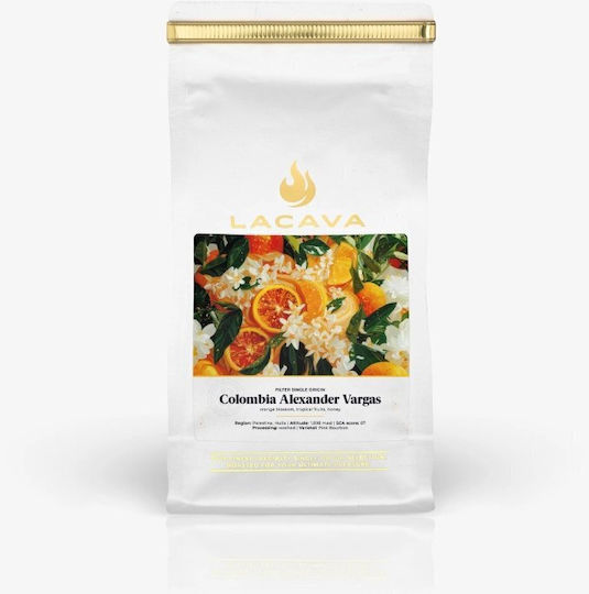LaCava Filterkaffee Single Origin Arabica Kolumbien Orange in Körner 250g
