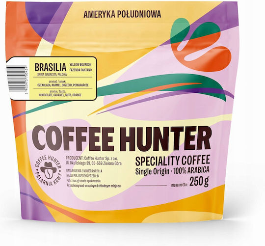 Coffee Hunter Cafea Espresso Arabica Ciocolată Boabe 250g