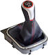 Leather Luxe Leather Shift Boot Aluminum 5-Speed Gear Knob Volkswagen Golf 5 6 Jetta Zgear-vw-19