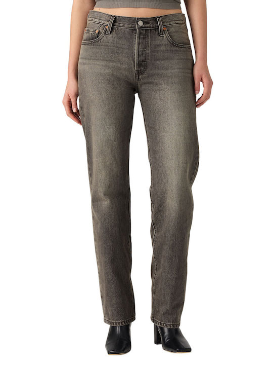 Levi's 501 90er Damen Jeans Hosen Grau