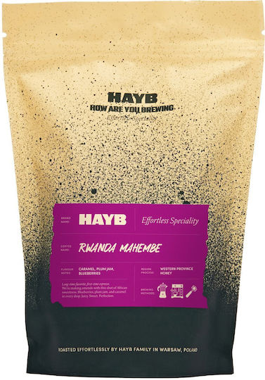 HAYB HAYB Espresso Arabica Ruanda Honig Kaffee in Körner 250g