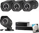 Zmodo Zmodo 4-Kamera IP Überwachungssystem mit 1080p Videoauflösung mit NVR Rekorder & 1TB Festplatte