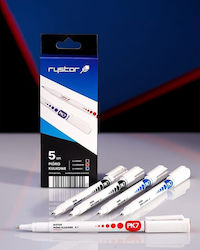 Rystor PK7 Στυλό Ballpoint 5τμχ (Διάφορα Χρώματα)