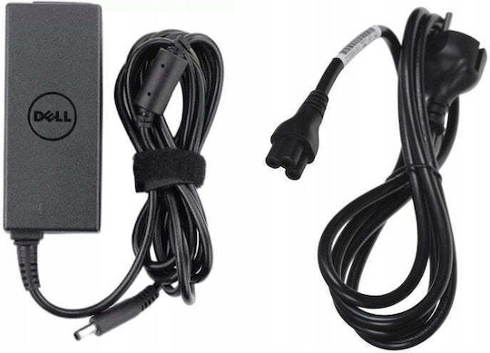 Dell Лаптоп Зарядно Устройство 45W 19.5V със Свалящ Се Кабел За Захранване и със Сет От Върхове